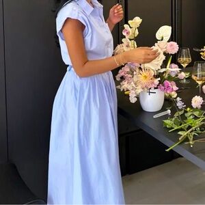 Zara 100% Cotton Poplin Dress 7895/545